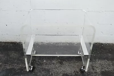 Hollywood Regency Mid Century Lucite Tea Cart Liquor Bar Server 2337 • $675