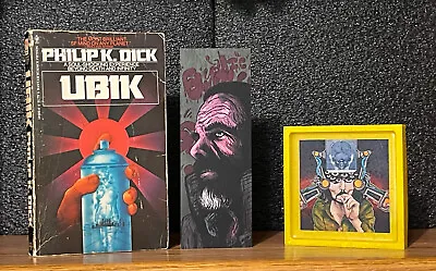 PHILIP K DICK Ubik 1977 VNTG Pbk Sci-fi PKD Bookmark Richard Powers WOW • $30