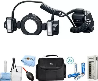 Canon MT-26EX-RT Macro Twin Lite (2398C002) Bundle With (8) AA Batteries + More • $1034.95