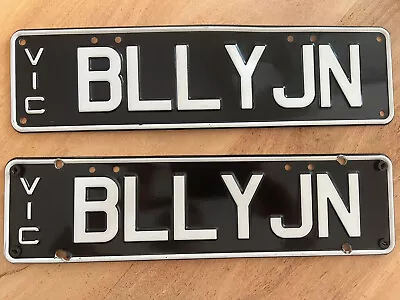 VIC Custom Plates “BLLYJN” Billie Jean MJ Number Plates Personalised Plates • $499