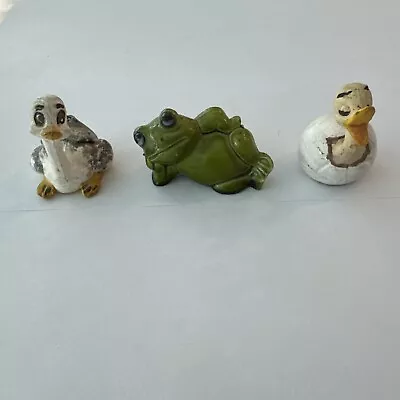 Vintage Hard Plastic Ducks Frog Hong Kong Wilton • $5.55