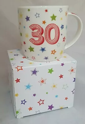 30th Birthday Mug Stars Design Gift Boxed Present 30 Cup Present  • £8.99