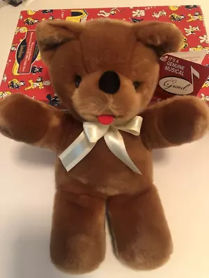 Gund Playthings Past Series #42474 Musical Teddy Bear New With Tags In Box. • $40