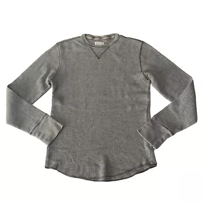 Mossimo Supply Co Shirt S Men Thermal Athletic Gray Long Sleeve Y2K Grunge Skate • $19.98