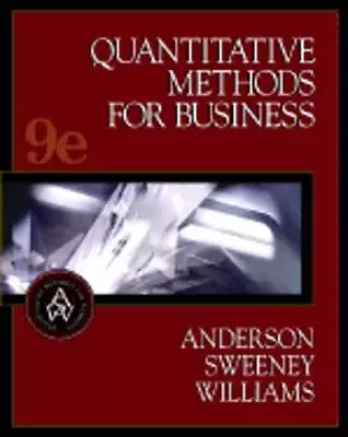 Quantitative Methods For Business By David R Anderson: Used • $11.98