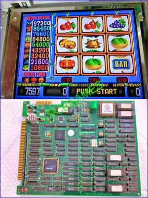 Fruit Genie By Global Original Game Board - Cherry Master Pog 8liner Cga Pcb • $200