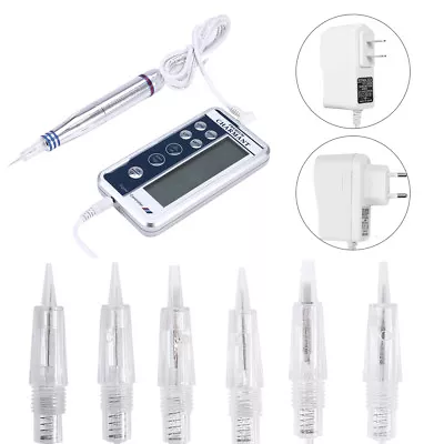 £4.36 • Buy Digital Permanent Makeup Tattoo Pen Machine Eyebrow Lip Microblading Needle Kits