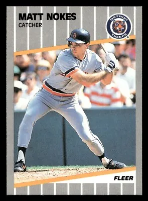 1989 Fleer Matt Nokes #140 Detroit Tigers • $1.50