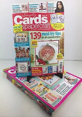 Simply Cards & Papercraft Bundle X8 Cardmaking Ideas & Projects Magazines. VGC. • £12.99