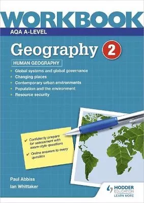AQA A-level Geography Workbook 2: Human Geography • £4.95