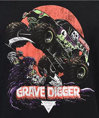Monster Jam Grave Digger Cotton Black Unisex T-shirt S-5XL VM5740 • $21.99