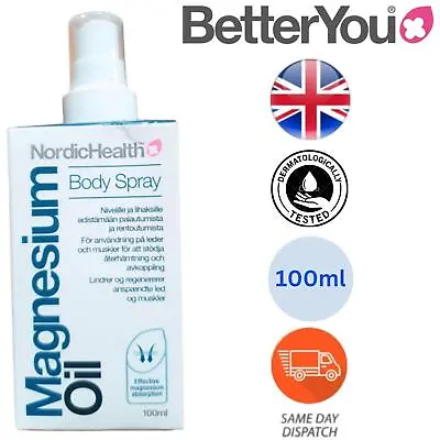 BetterYou Oil Body Spray Our Strongest And Purest Magnesium Supplement - 100ml • £6.99