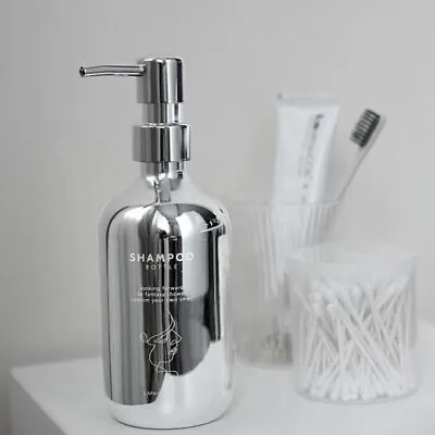 Toiletries Container Pump Bottle Refillable Shampoo Bottles Hand Soap Dispenser • £6.38