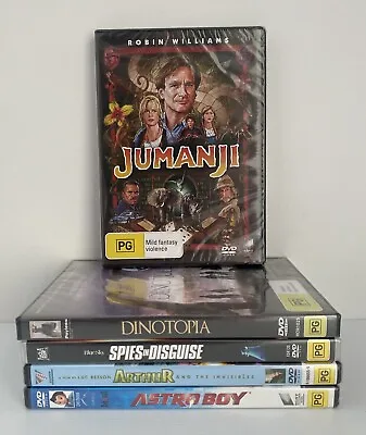 Family Boys Movie DVD Bundle Brand New Sealed Dinotopia Astro Boy Arthur Jumanji • $11