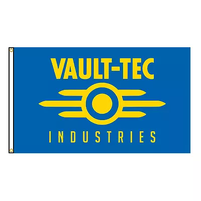 Fallout Vault Tec Flag 90x150cm Ou 60x90cm/3x5ft Or 2x3ft • $15.90