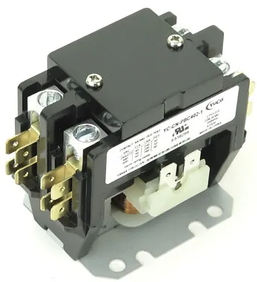 AIR CONDITIONING Definite Purpose Contactor 2 Pole FLA-40 RES-50 Amp  24V Coil • $17.99