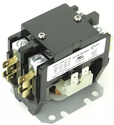 AIR CONDITIONING Definite Purpose Contactor 2 Pole FLA-40 RES-50Amp  24V Coil • $29.99