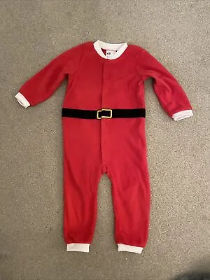 Baby Santa Suit All In One Size 12-18 Months EUC H&M • £5