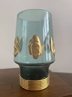 Imperial Voodoo Mask Glass Trader Vic Kahiki Supper Club Polynesian AQUA GOLD • $400
