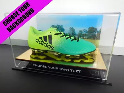 ✺New✺ Football Boot Gold Mirror DISPLAY CASE - NRL Rugby League Memorabilia Lego • $164.99