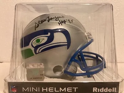 Steve Largent Signed Autographed Mini Helmet Seattle Seahawks Fanatics A895931 • $80