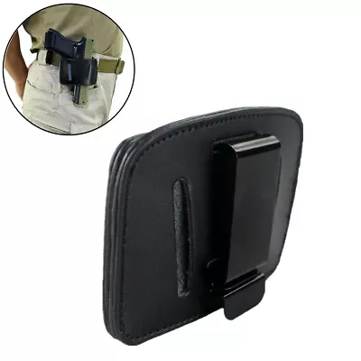 Tactical Metal Clip IWB OWB Gun Leather Holster Right/Left Hand Concealed Carry • $12.86