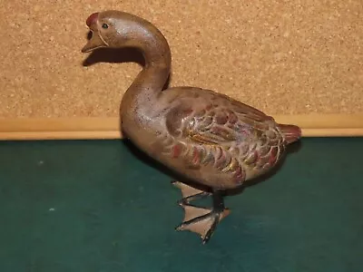 Cast Metal Goose Painted Figurine 7  • $24