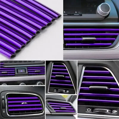 $13.67 • Buy AU Car Air Conditioner Air Outlet Decoration Strip Covers Interior Accessories