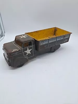 Vintage Marx Tin Military Army Transport Truck Toy USA #41573147 Tin Litho NICE • $75