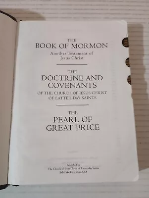 Book Of Mormon Doctrine & Covenants Pearl Of Great Price LDS 2013 Triple • $15.98