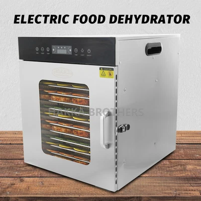 $299.99 • Buy Hakka Stainless Steel Food Dehydrator Commercial 12 Tray Fruit Meat Jerky Dryer