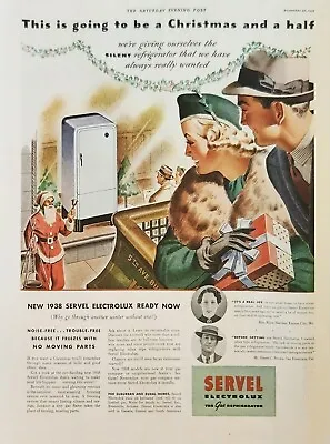 1937 Servel Electrolux Gas Refrigerator Vintage Ad Christmas • $13.95