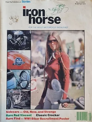 Iron Horse Magazine Adult Motorcycle Enthusiast April 1979 • $19.99