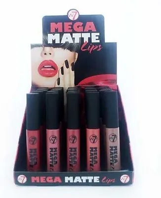W7 Mega Matte Lips Lip Gloss Stick - In 2 Different Shades Cosmetic Care • £2.99