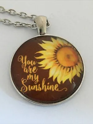 YOU ARE MY SUNSHINE  Cabochon Necklace    UK Seller         G21 • £4.12