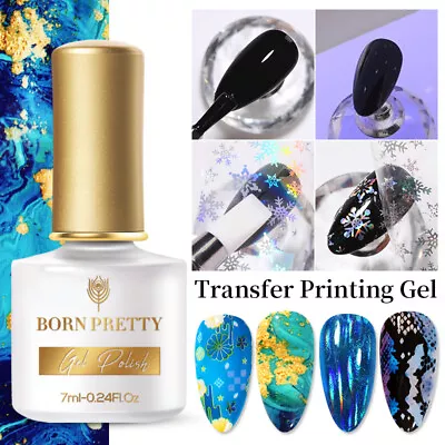 Nail Art BORN PRETTY 7ml Transfer Foil Printing Gel Nail Glue • $9.99