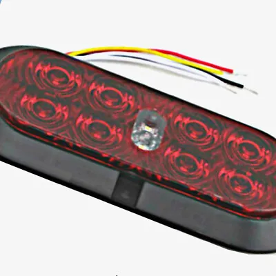 T70 STT 6  Oval Surface Mount Stop Tail Turn & Back Up Reverse Light 10 LED • $24.37