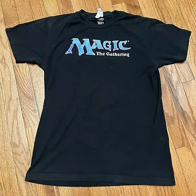 Official Magic The Gathering Hasbro T Shirt Spelled Out Black Men’s Size M • $12.20