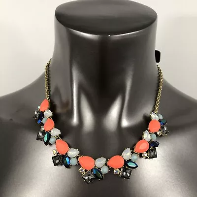 J.Crew Colorful Stone Statement Collage Necklace Multi Color J2657 OR6062 • $24.99