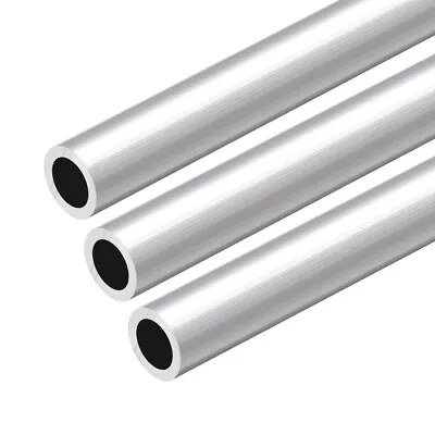 6063 Aluminum Round Tube 300mm Length Seamless Aluminum Straight Tubing 3 Pcs • $14.05