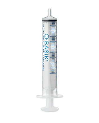 10cc BASIK Feeding Reusable Syringe Silicone O-ring Slip Tip 10/pak Hand Feed • $14.95