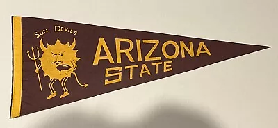 Vintage Arizona State Sun Devils Full Size Football Pennant • $49.99