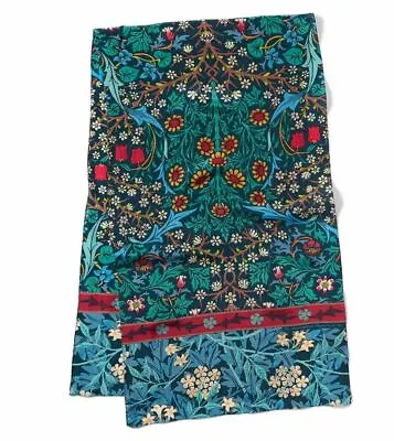 Metropolitan Museum Of Art William Morris  Mixed Patterns  Oblong Silk Scarf New • $95