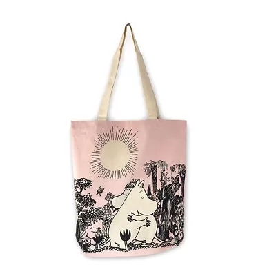 Moomins Hug Shopper Tote Bag Pink 100% Fairtrade Cotton OXFAM New F1 • £9.99