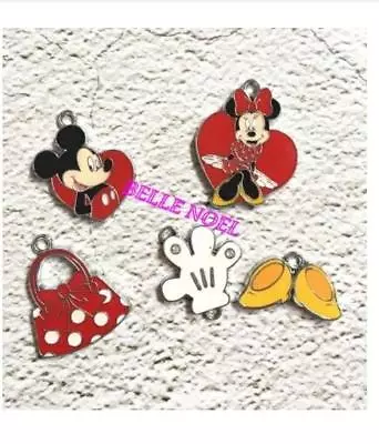 20pcs Cartoon Mickey Minnie Metal Charm Pendant DIY Necklace Jewelry Making • $11.60