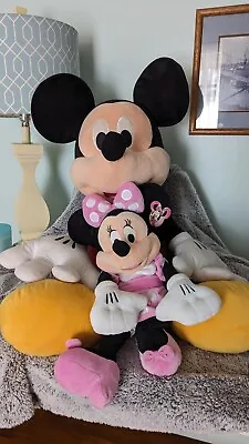 BUNDLE SPECIAL! Jumbo Mickey Mouse Plush Disney AND Minnie Mouse Official Disney • $13.95