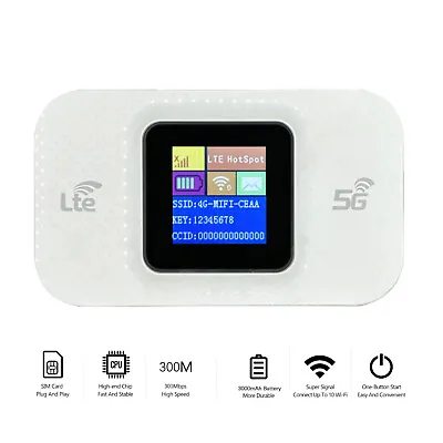 4G Wireless MIFI Hotspot WiFi Router Trip Portable Unlocked LTE Mobile Broadband • $34.11