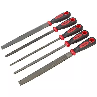 £10.89 • Buy 5pc 8  200mm Soft Grip Assorted Engineer Metal File Set Heavy Duty