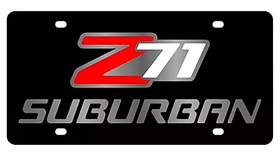 New Chevrolet Z71 Suburban Red/White Logo Acrylic License Plate • $34.95