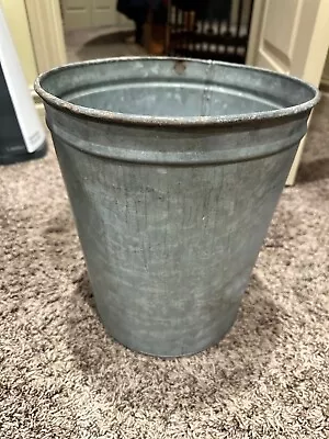Authentic & Vintage - Vermont Maple Syrup Bucket - Galvanized - Great Patina!!! • $19.99